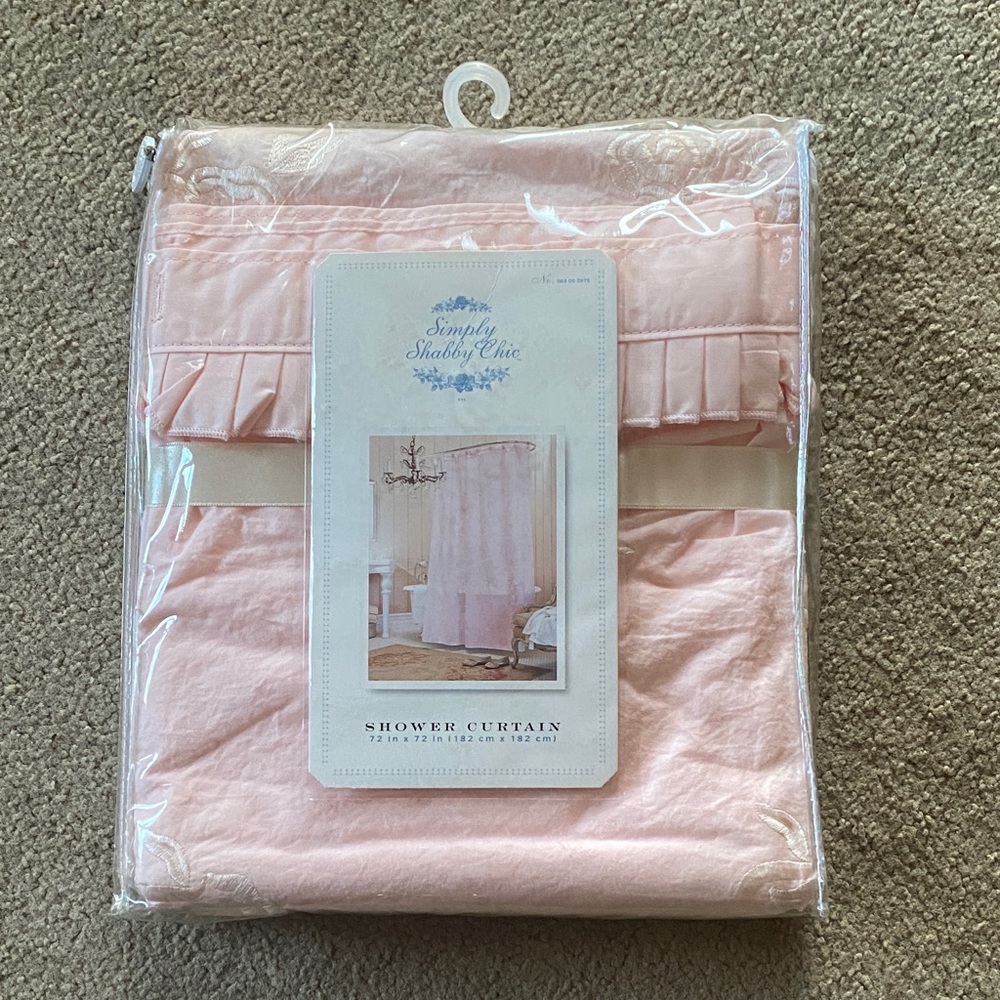 Simply Shabby Chic Blush Pink Shower Curtain